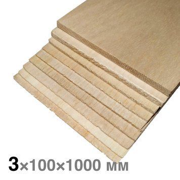 Бальза 3&times;100&times;1000 мм 03,0x100x1000 фото