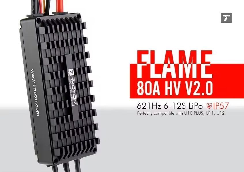 T-MOTOR FLAME 80A HV V2.0 регулятор мотора T-MOTOR FLAME 80A фото