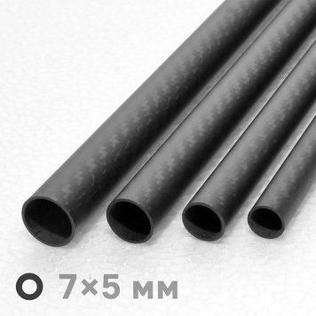 Трубка карбоновая 3K Twill &empty;7&times;&empty;5&times;1000 мм vub07 фото